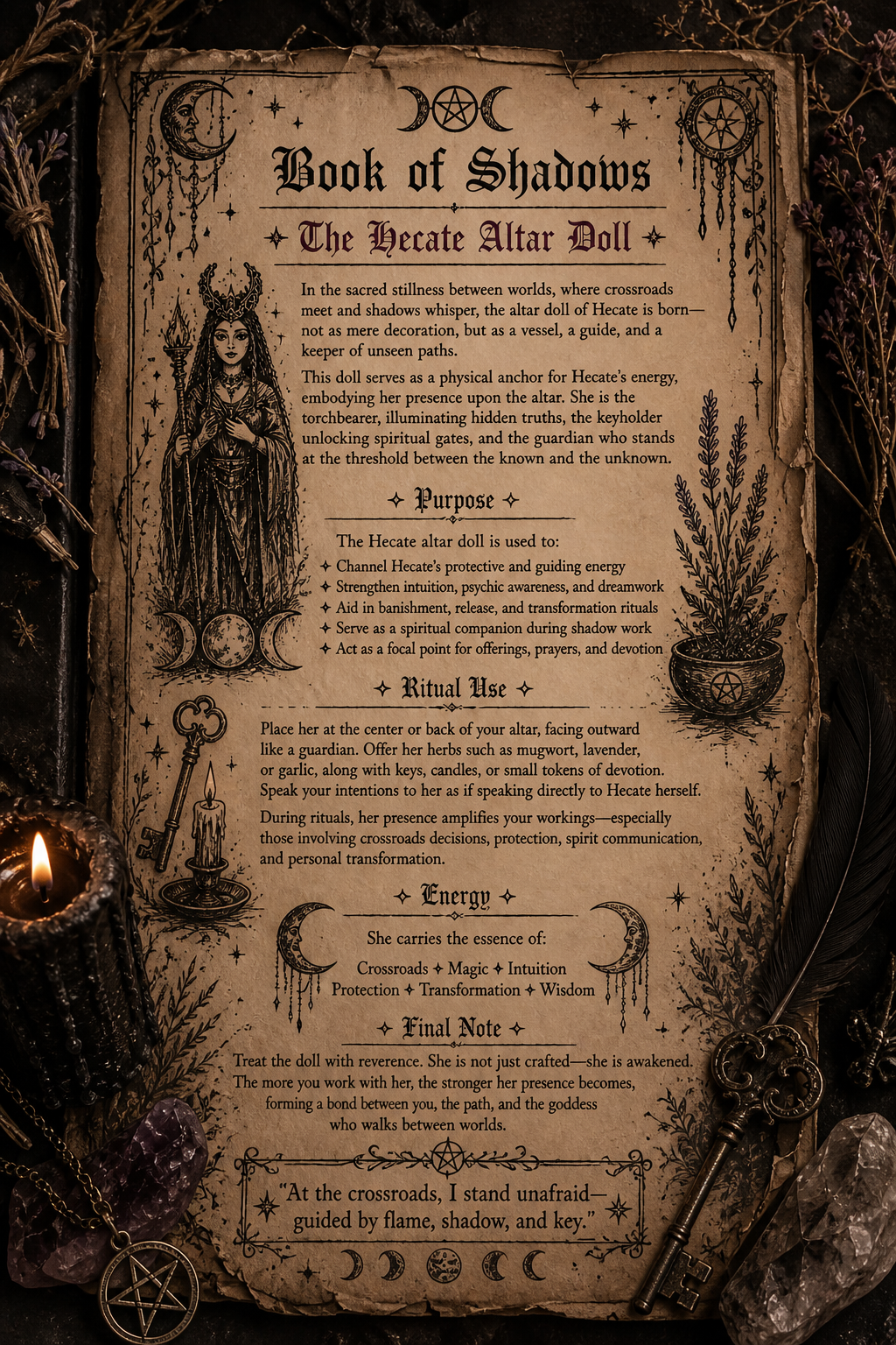 Hecate Altar Doll